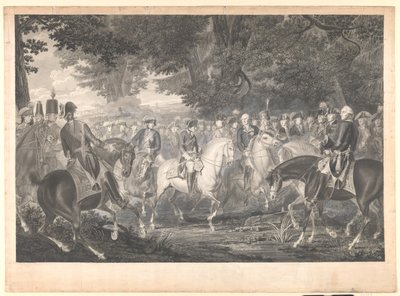 Frederik de Grote rijdt naar huis na een revue in Potsdam door J.F. Clemens