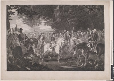 Frederik de Grote rijdt naar huis na een revue in Potsdam door J.F. Clemens