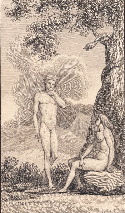 Illustratie voor Johannes Ewald "Adam en Eva". IV door J.F. Clemens