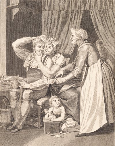 Het loterijbiljet door J.F. Clemens