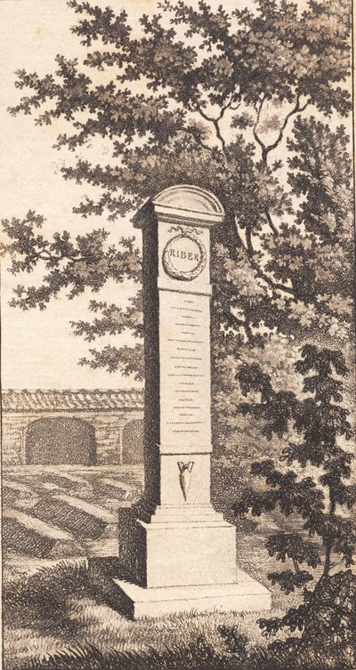 Het monument voor Riber door J.F. Clemens