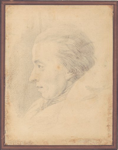 Portret van de dichter Johannes Ewald (1743-81) door J.F. Clemens