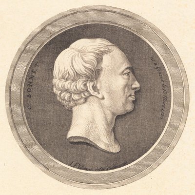 Reliefmedaillon met portret van Bonnet door J.F. Clemens