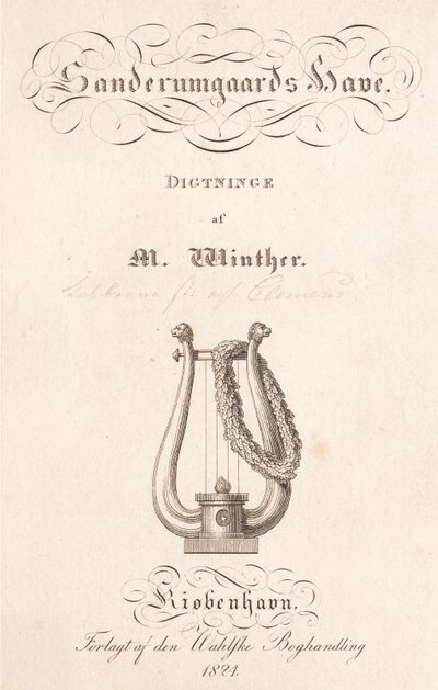 Sanderumgaards Tuin. Gedichten van M. Winther door J.F. Clemens