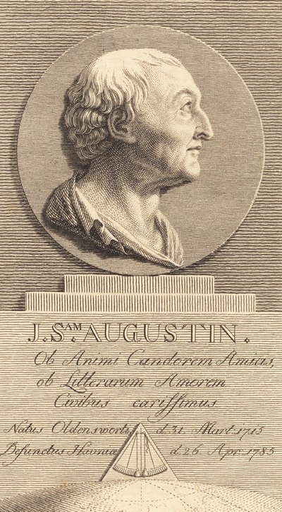 Secretaris in de oorlogskanselarij Johan Samuel Augustin door J.F. Clemens