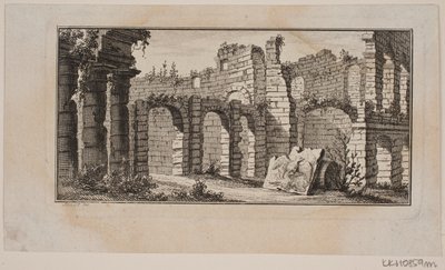 Grote ruïnes met bogen op meerdere verdiepingen door J.F. Clemens
