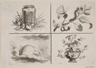 Vignetten voor Bonnets werken door J.F. Clemens