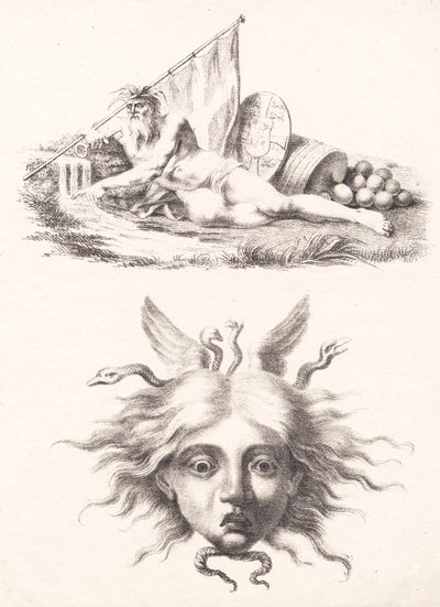 Øresund. Medusahoofd door J.F. Clemens