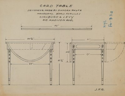 Pembroke tafel door J.F. Rust