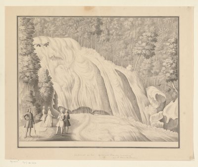 Waterval in het Bantimurung-gebergte door J.G. Loten (signed by artist)
