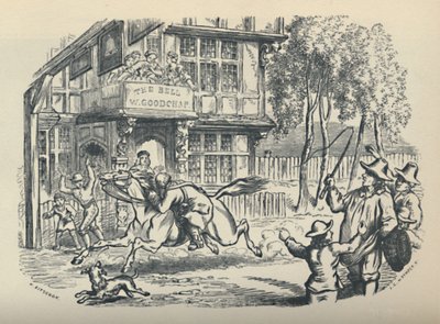 John Gilpin Passeert De Bel, Edmonton door JG Whymper