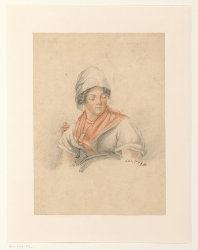 Boerenmeisje door J.H. ten Sijthoff