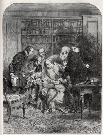 Laatste momenten van de Hertog van Wellington (Arthur Wellesley) door J.L. (after) Williams