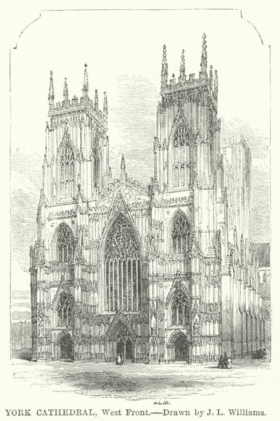 York Kathedraal, Westgevel door J.L. (after) Williams