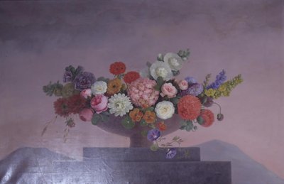 Bloemen in een schaal door J.L. Camradt
