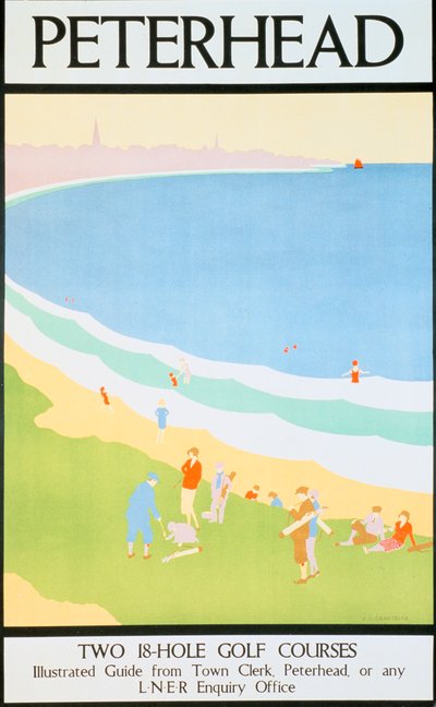 Peterhead, London & North Eastern Railway LNER poster, ca. 1930 door JL Carstairs