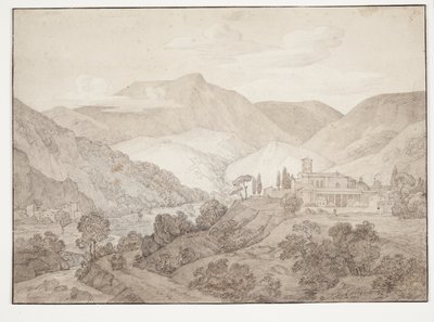 Kapucijnerklooster in Spoleto door J.L. Lund