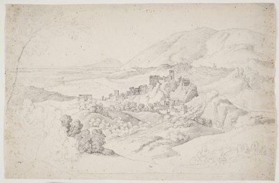 Olevano Romano. Sabijnse bergen door J.L. Lund