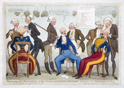 Frenologische illustraties, of de wetenschap praktisch ontwikkeld, 1824 door J.L. Marks