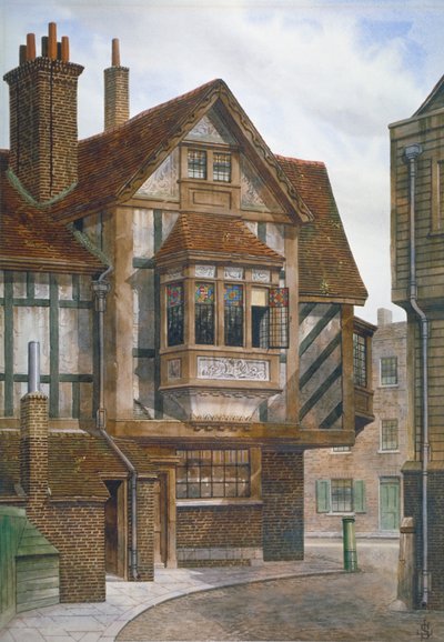 Huizen in Bishopsgate, City of London, 1860 door JL Stewart