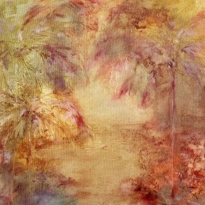 Zonovergoten tropische palmen door JMF FINE ART