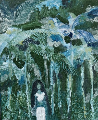 Vrouw uit het tropisch woud door JMF FINE ART
