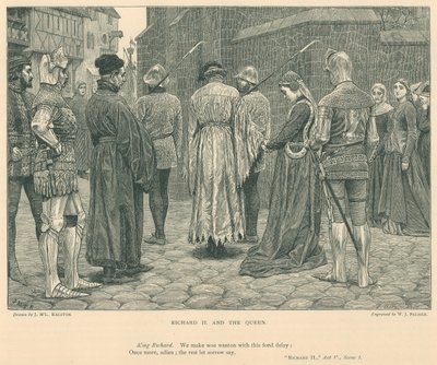 Illustratie voor Koning Richard II (gravure) door J.M.L. Ralston