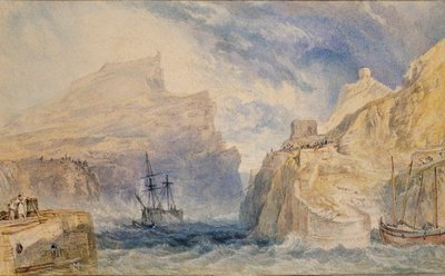 Boscastle, Cornwall, ca. 1824 door Joseph Mallord William Turner