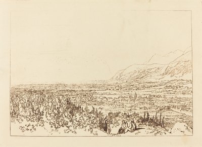 Keten van Alpen van Grenoble tot Chamberi door Joseph Mallord William Turner