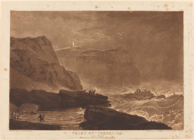 Kust van Yorkshire door Joseph Mallord William Turner