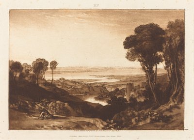 Kruising van Severn en Wye, gepubliceerd 1811 door Joseph Mallord William Turner