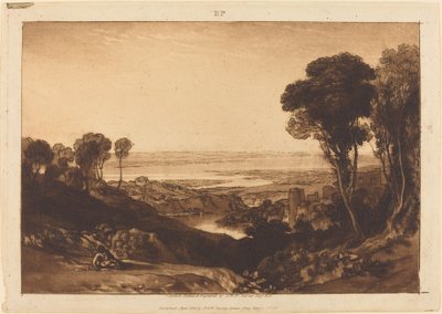 Kruising van Severn en Wye, gepubliceerd 1811 door Joseph Mallord William Turner