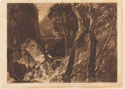 Molen bij de Grand Chartreuse, gepubliceerd 1816 door Joseph Mallord William Turner