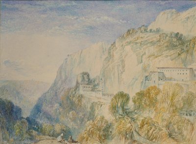 Mount Lebanon en het klooster van St Antonio door Joseph Mallord William Turner