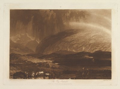 Veenmoeras, Schotland Liber Studiorum, deel IX, plaat 45, 23 april 1812 door Joseph Mallord William Turner
