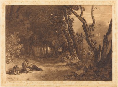 Procris en Cephalus, gepubliceerd 1812 door Joseph Mallord William Turner