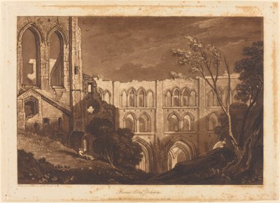 Rivaux Abdij, gepubliceerd 1812 door Joseph Mallord William Turner