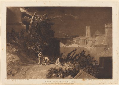 Tiende Plaag van Egypte, gepubliceerd 1816 door Joseph Mallord William Turner