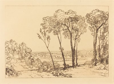 De brug in de verte door Joseph Mallord William Turner