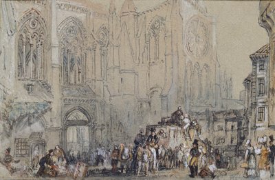 De Kerk van St Julien, Tours door Joseph Mallord William Turner