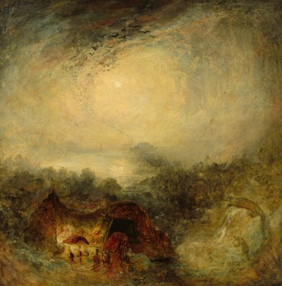 De avond van de zondvloed door Joseph Mallord William Turner