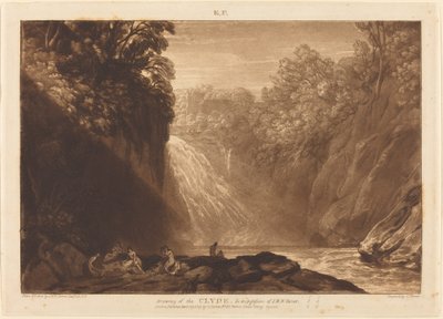 De Val van de Clyde, gepubliceerd 1809 door Joseph Mallord William Turner
