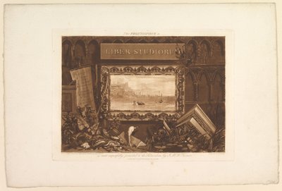 Het Frontispice van Liber Studiorum door Joseph Mallord William Turner