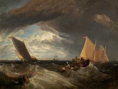De samenvloeiing van de Theems en de Medway (1807) door Joseph Mallord William Turner