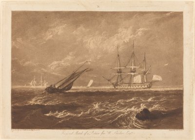 De Leider Zeegezicht, gepubliceerd 1809 door Joseph Mallord William Turner