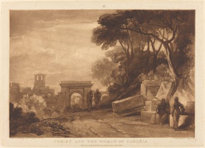 De vrouw van Samaria, gepubliceerd 1819 door Joseph Mallord William Turner