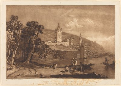 Ville de Thun, gepubliceerd 1816 door Joseph Mallord William Turner
