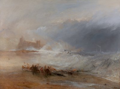 Wreckers -- Kust van Northumberland, met een Stoomboot die een Schip van de Kust Helpt door Joseph Mallord William Turner