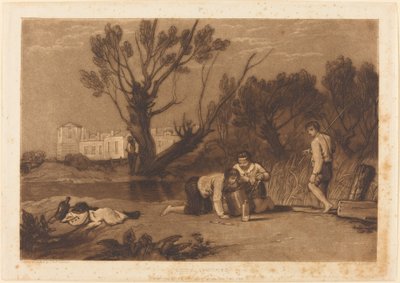 Jonge Vissers, gepubliceerd 1811 door Joseph Mallord William Turner