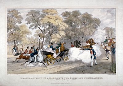 Aanslag op koningin Victoria, Constitution Hill, Westminster, Londen door JR Jobbins